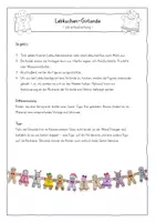 Vorschau - Mal- und Bastelvorlagen - Lebkuchen-Girlande - Bastelprojekt - Seite 2