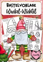 Vorschau - Mal- und Bastelvorlagen - Bastelvorlage: Wackel-Wichtel - Deckblatt