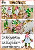 Vorschau - Mal- und Bastelvorlagen - Bastelvorlage: Wackel-Wichtel - Seite 1