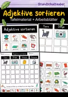 Vorschau - Arbeitsblätter - Adjektive Materialpaket Deutsch | Arbeitsblätter, Spiele & Grammatikmaterial - Seite 1