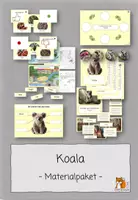Vorschau - Stationenlernen - Der Koala | Säugetiere | Materialpaket - Deckblatt