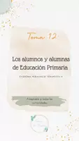 Vista previa - Para docentes: organización, planificación y formación - Oposiciones PT (todas las comunidades): Esquema tema 12 - Portada