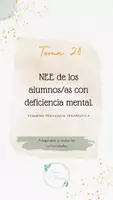 Vista previa - Para docentes: organización, planificación y formación - Oposiciones PT (todas las comunidades): Esquema tema 20 - Portada