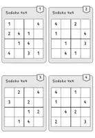 Vorschau - Stationenlernen - Sudoku 4x4: Aufgabenkarten - Seite 2