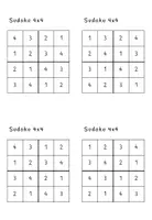 Vorschau - Stationenlernen - Sudoku 4x4: Aufgabenkarten - Seite 3