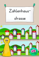 Vorschau - Arbeitsblätter - Zahlenhausstrasse - kreativer Einsatz der Zahlenhäuser - Deckblatt