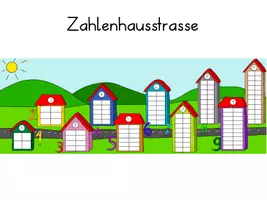 Vorschau - Arbeitsblätter - Zahlenhausstrasse - kreativer Einsatz der Zahlenhäuser - Seite 3