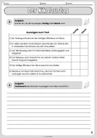 Vorschau - Arbeitsblätter - Nikolaustag / Nikolaus / Nikolausfest - Förderung der Lesekompetenz (Sachtext, Arbeitsblatt und Lösungen) - Seite 3
