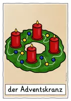 Vorschau - Poster - Advent & Adventsbräuche Grundschule TAFELMATERIAL - Seite 1