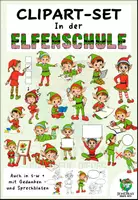 Vorschau - selbst erstellte Cliparts/Grafiken - Clipart-Set "In der Elfenschule" - Deckblatt