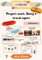Vorschau - Unterrichtsreihen - Project work: Being a travel agent, grade 6, 7, 8, 9, 10 - Deckblatt