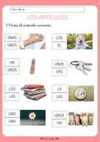 Vista previa - Hojas de trabajo - FICHA - LOS ARTÍCULOS DEFINIDOS E INDEFINIDOS - página 2