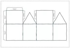 Vorschau - Mal- und Bastelvorlagen - Basteln zu Weihnachten DIY Winterhaus | Kl. 2 - 4 - Seite 2