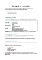 Vorschau - Unterrichtsreihen - Office-Anwendungen nutzen; Abschlussreise planen - Deckblatt