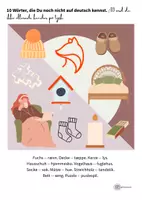 forhåndsvisning - TYSK ORDFORRÅD Opgavebog – November – Gemütlicher November (Del 2) - side 1