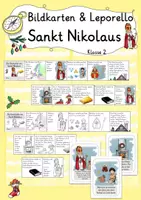 Vorschau - Arbeitsblätter - Ethik Sankt Nikolaus Kl. 2 Leporello u. Bildkarten - Deckblatt