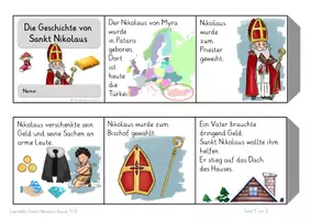 Vorschau - Arbeitsblätter - Ethik Sankt Nikolaus Kl. 2 Leporello u. Bildkarten - Seite 2