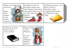 Vorschau - Arbeitsblätter - Ethik Sankt Nikolaus Kl. 2 Leporello u. Bildkarten - Seite 3