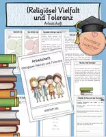 Vorschau - Arbeitsblätter - (Religiöse) Vielfalt & Toleranz - Arbeitsheft/ Verfassungsviertelstunde - Deckblatt