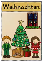 Vorschau - Poster - Weihnachten Grundschule Kostenlose Bildkarte FREEBIE - Seite 1