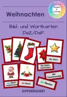 Vorschau - Fördermaterial/Inklusion - Weihnachten - Bild- und Wortkarten - Deckblatt