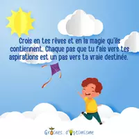 Aperçu - Affichage - Pensée Positive - Crois en tes rêves - Page de couverture