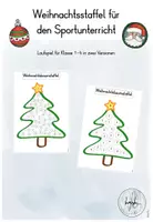 Vorschau - Spiele - Weihnachtsbaum - Staffellauf für den Sportunterricht (Kl. 1-4) - Deckblatt