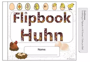 Vorschau - Arbeitsblätter - Flipbook Huhn Klasse 2 3 - Seite 1