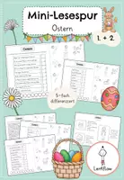 Vorschau - Arbeitsblätter - Ostern Mini-Lesespur | Klasse 1 + 2 - Deckblatt
