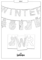 Vorschau - Arbeitsblätter - Winter Girlande ❄️✂️ Bastelprojekt / Klassenraumdeko - Seite 1