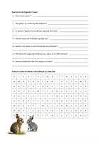 Vorschau - Arbeitsblätter - Vertretungsstunde: Feldhase, Rätsel und Leseverstehen - Seite 1