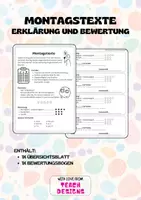 Vorschau - Arbeitsblätter - Materialpaket S-Laute: Rechtschreibtraining Montagstexte - Seite 1
