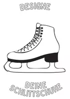 Vorschau - Arbeitsblätter - Schlittschuhe Winter Ferien zum Designen Ausmalen - Seite 2