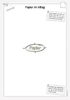 Vorschau - Arbeitsblätter - Papier entdecken – Einstieg mit Bildimpuls & Mindmap - Seite 1