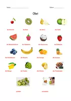 Vorschau - Arbeitsblätter - Obst - Einführung Wortschatz + Lösung - DaZ - Seite 3
