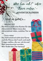 Vorschau - Spiele - 'Tiere raten' oder 'Wer bin ich?'- Adventskalender - Seite 1