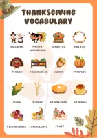 Vorschau - Arbeitsblätter - Thanksgiving Worksheet ESL A1-A2 - Deckblatt