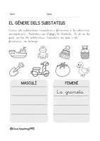 Vista previa - Hojas de trabajo - Quadern de reforç i ampliació. Llengua catalana. 1r de primària - página 3