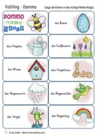 Aperçu - Jeux - allemand Frühling Domino Spiel Deutsch - Page 1