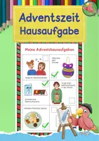 Vorschau - Arbeitsblätter - Weihnachten, Hausaufgabe für die Vorweihnachtszeit - Deckblatt