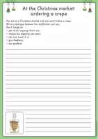 Vorschau - Arbeitsblätter - At the Christmas market – writing a dialogue (Englisch) - Seite 1