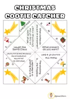 Προεπισκόπηση - Παιχνίδια - CHRISTMAS COOTIE CATCHER Χριστουγεννιάτικο Μαντηλάκι Προβλέψεων - Σελίδα 1