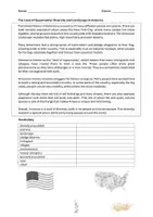 Vorschau - Arbeitsblätter - Reading Comprehension AMERCIA The Land of Opportunity Klasse 8/9 - Seite 1