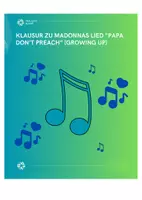 Vorschau - Klassenarbeiten - Klausur zu Madonnas Lied "Papa don't preach" (Growing up) - Deckblatt