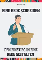 Vorschau - Unterrichtsreihen - Eine Rede schreiben - Den Einstieg gekonnt gestalten - Sprache in politisch-gesellschaftlichen Verwendungszusammenhängen - Deckblatt