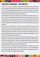 Vorschau - Unterrichtsreihen - Eine Rede schreiben - Den Einstieg gekonnt gestalten - Sprache in politisch-gesellschaftlichen Verwendungszusammenhängen - Seite 1