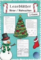 Vorschau - Arbeitsblätter - Leseblätter - Winter / Weihnachten (3. Klasse) - Deckblatt