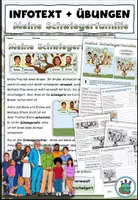 Vorschau - Arbeitsblätter - Meine Schwiegerfamilie - Meine Familie Wortschatz und Erklärungen DaZ / Deutsch - Deckblatt
