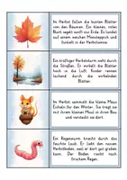 Vorschau - Arbeitsblätter - Lesen Verstehen Schreiben - Herbst | Abschreibübungen | Lesen lernen | Deutsch 2. Klasse - Seite 1