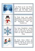 Vorschau - Arbeitsblätter - Lesen Verstehen Schreiben - Winter | Abschreibübungen | Lesen lernen | Deutsch 2. Klasse - Seite 1